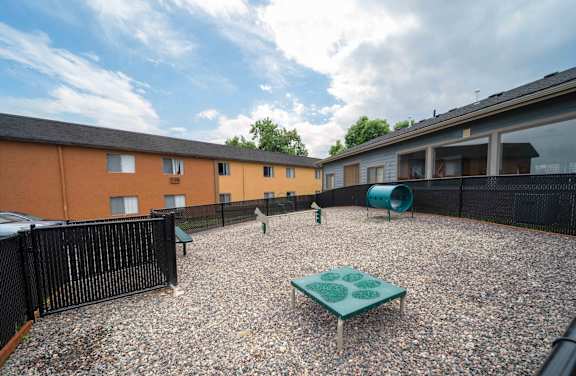 Dog park at Mountain Vista Apartments, Colorado, 80228