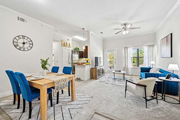 Dinning Area along with living room at The Laurel at Vintage Park 55+ Apartments, Texas, 77377