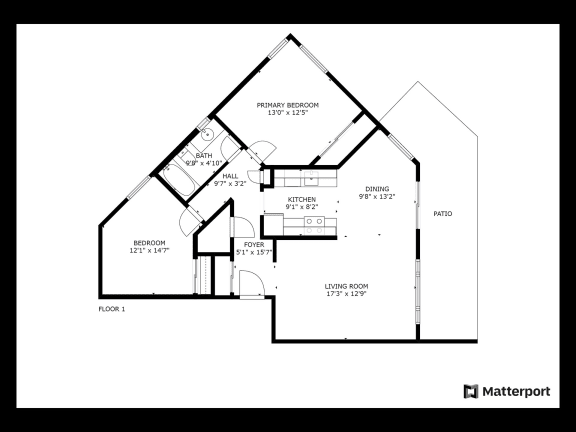 River Cliff Apartments Milwaukie Oregon  Floorplan