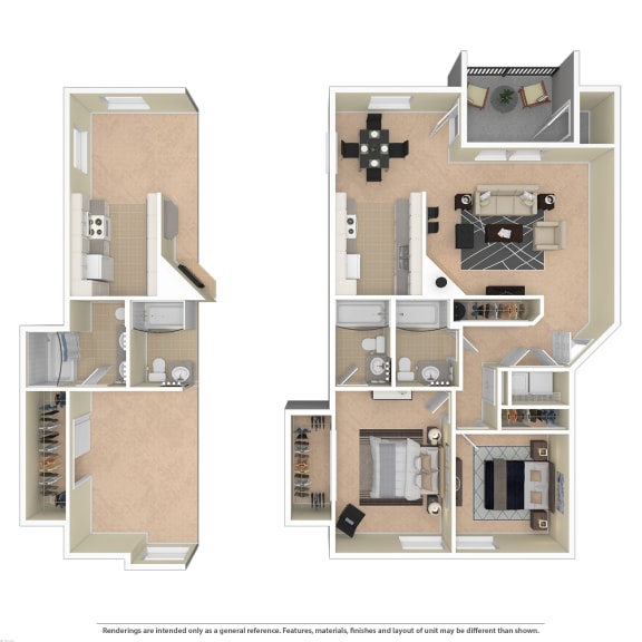 Floor Plans of Gravens Grove Apartments in King City, OR