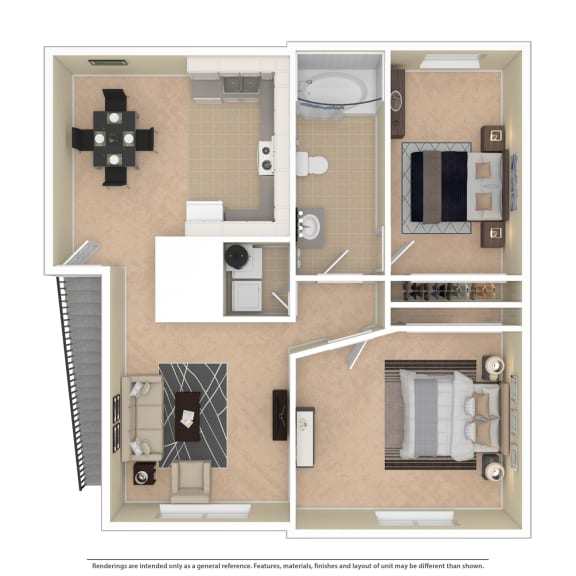 a floor plan of a one bedroom apartment