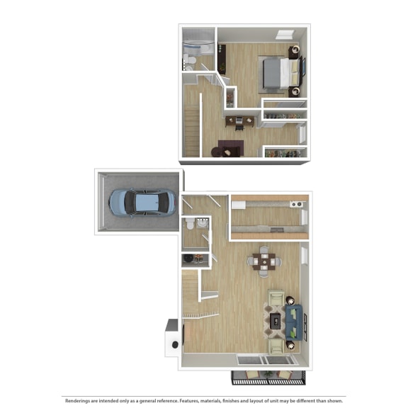 Floorplans of Village at Creekside Townhomes Salem OR
