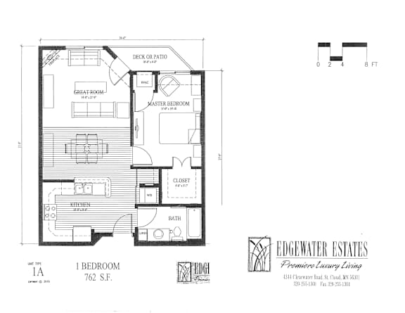A black and white floor plan of a two bedroom apartment.