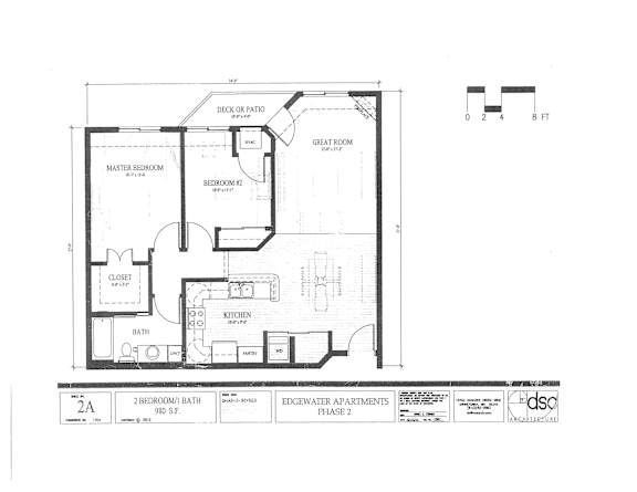 A floor plan of a building with labeled rooms and dimensions.