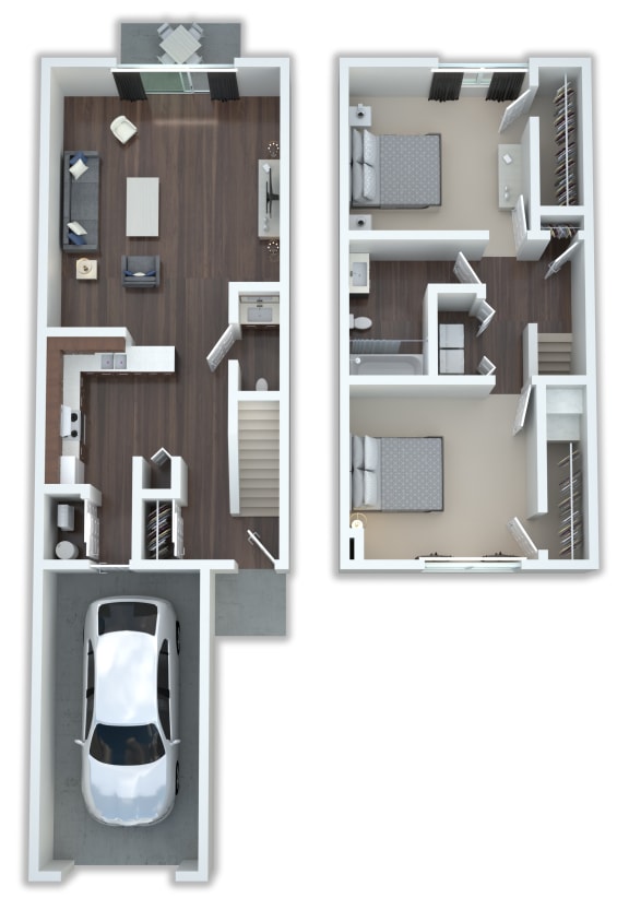 a diagram of a car parked in a parking