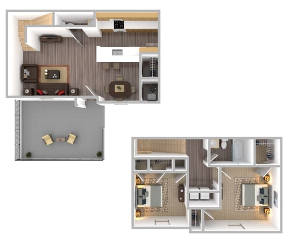 a floor plan of a house with a bedroom and a living room