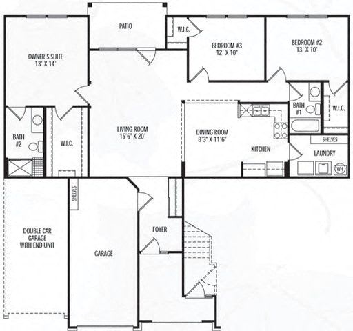 3 bed 2 bath at The Legends at Steeplechase Apartments, Richwood, Kentucky