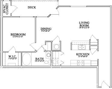 1 bed 1 bath A at The Legends at Steeplechase Apartments, Richwood, 41094