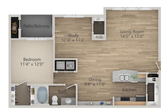 Pisa Floor Plan at Riachi at One21, Plano, 75025