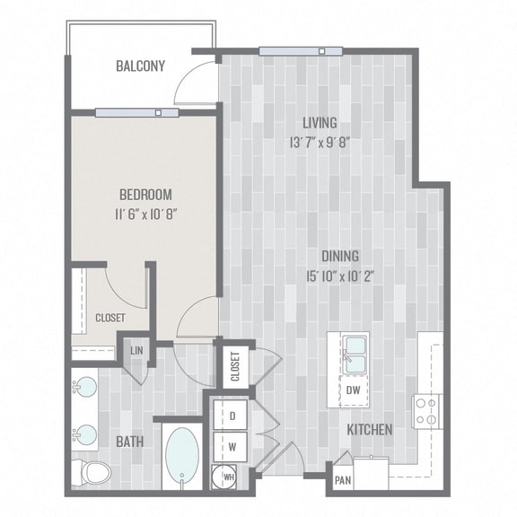 A3 Floor Plan at Audere Apartments, Arizona
