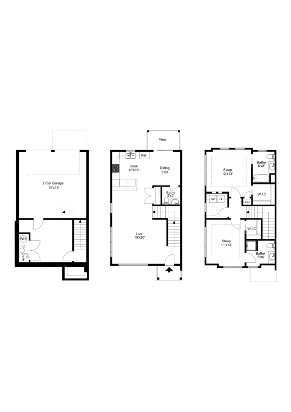 The Monona Floor Plan at One Glenn Place, Fitchburg, WI, 53711