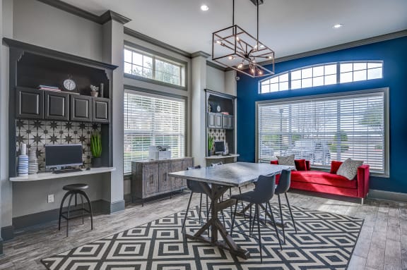 Stunning living room at Riachi at One21, Plano, Texas