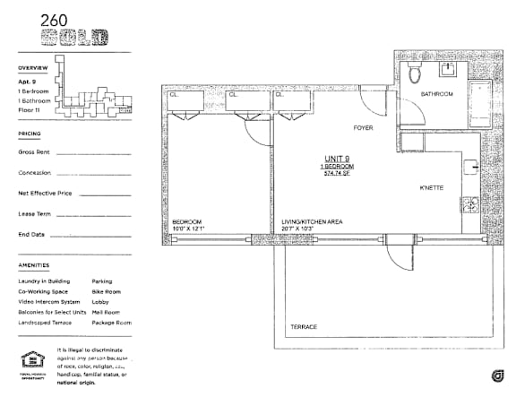 1 Bed 1 Bath