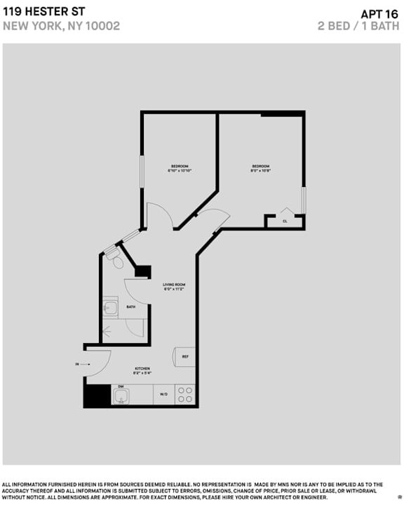 2 Bed 1 Bath RS