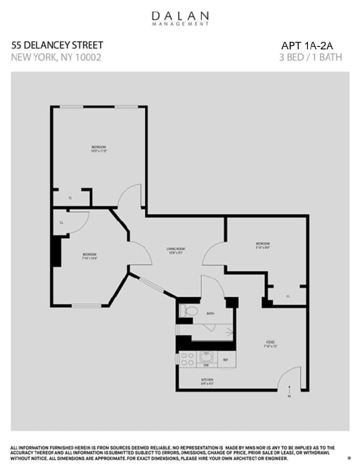 3 Bed 1 Bath