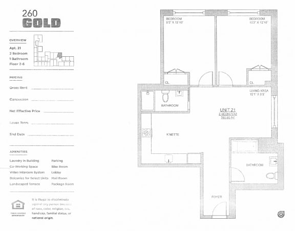 2 Bed 2 Bath