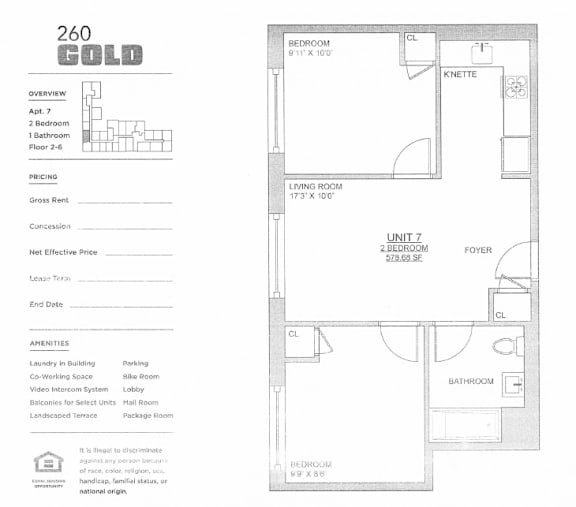 2 Bed 1 Bath