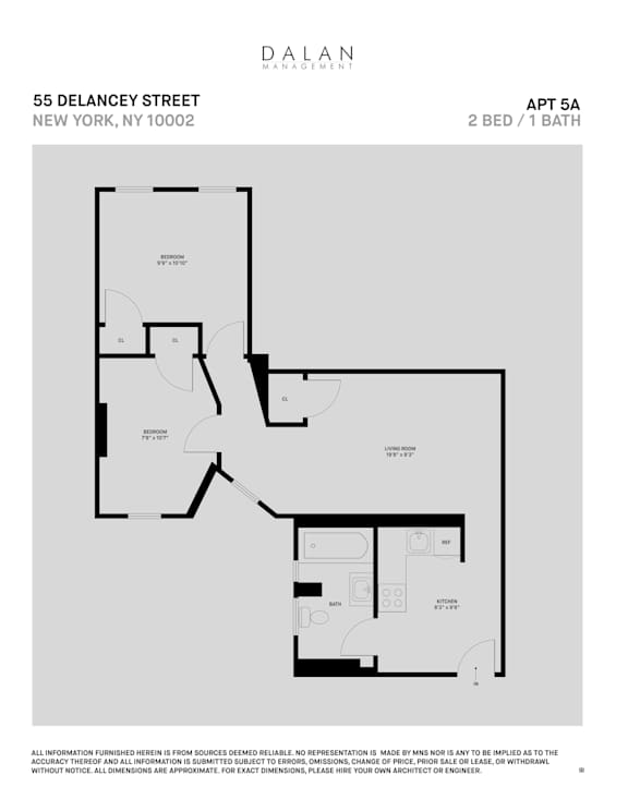 2 Bed 1 Bath