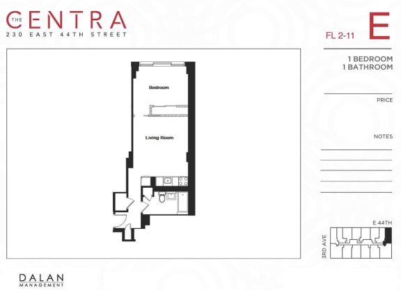 1 Bed 1 Bath