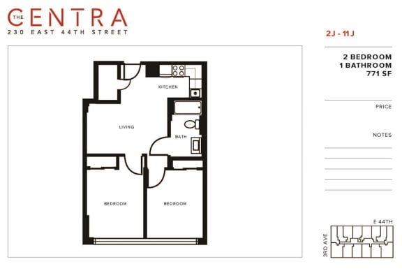 2 Bed 1 Bath