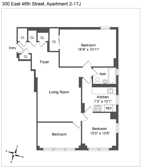 J Line 3 Bed 1 Bath