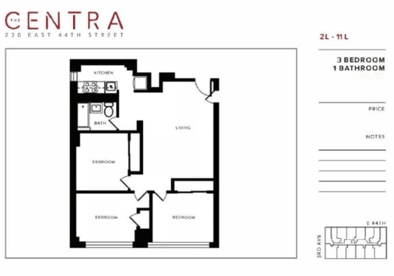3 Bed 1 Bath