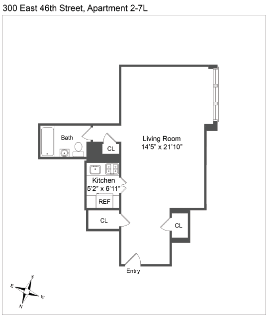 L Line Studio 1 Bath