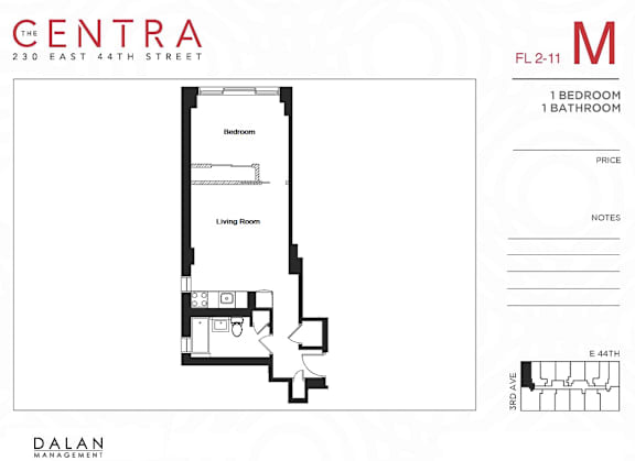 1 Bed 1 Bath