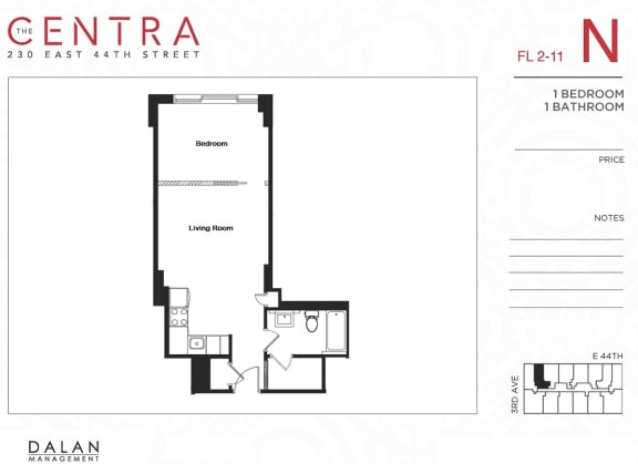 1 Bed 1 Bath