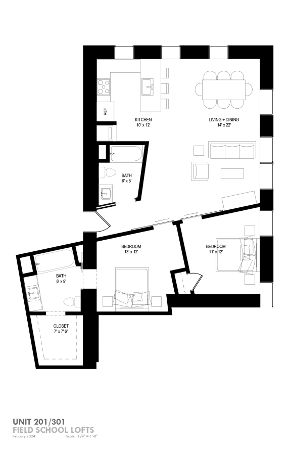 Floor Plan  a floor plan of a house with two stories and a loft