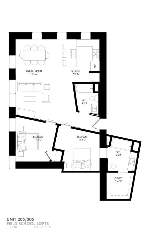 a floor plan of a residence with floor plans of different floors