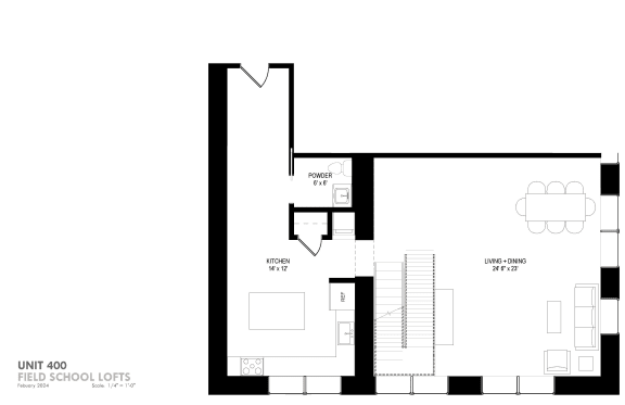 a floor plan of a house with an open floor plan