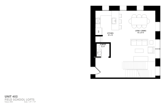 floor plan of the third floor of the revamped home