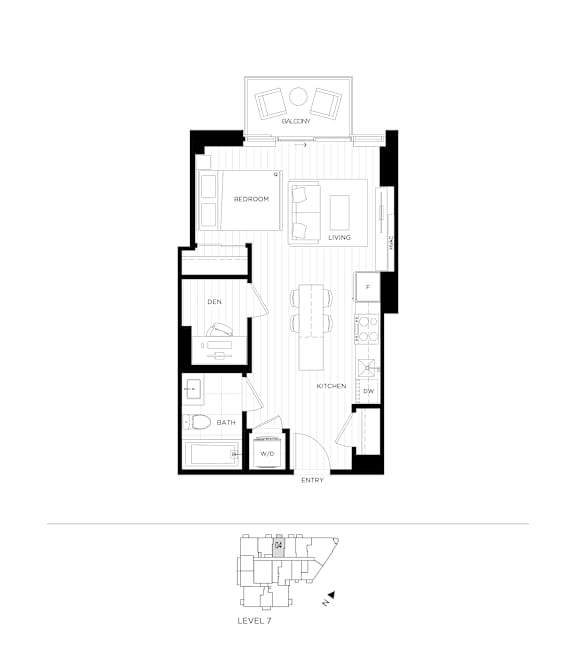 A black and white image of a floor plan for a house.