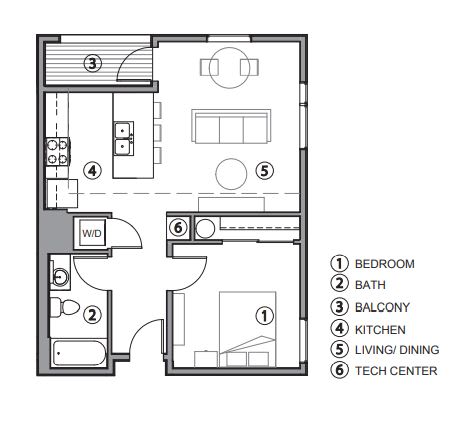 floor plan photo of the commons & the landing at southgate in minneapolis, mn