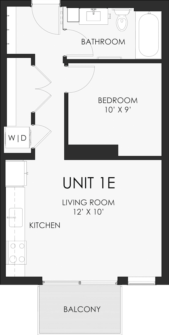a floor plan of the apartment