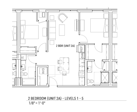 the floor plan of the apartment