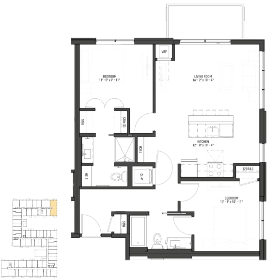 Floor Plan  a floor plan of a house with a lot of windows