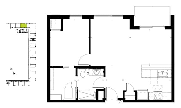 a black and white floor plan of a house