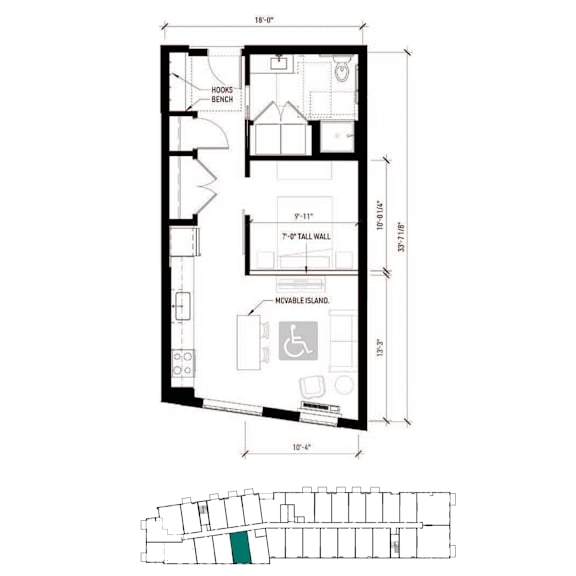 a floor plan of a small house