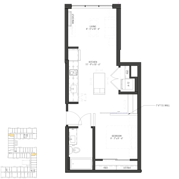 Floor Plan  the floor plan of the apartment