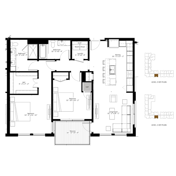 A black and white image of a floor plan for a house.