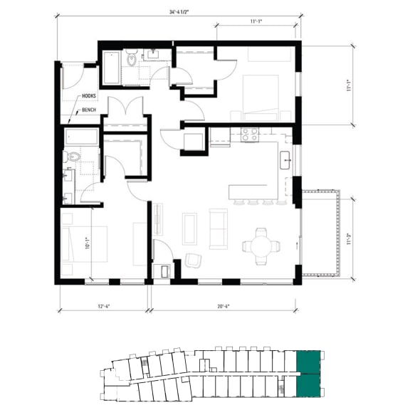 a floor plan and a schematic of a house
