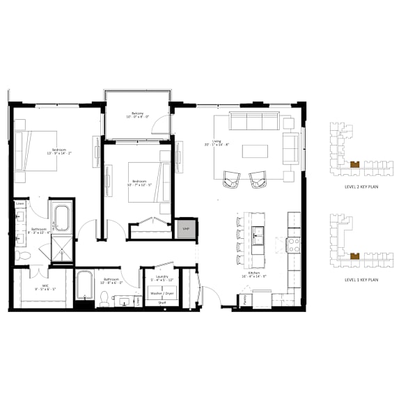 A black and white image of a floor plan for a house.