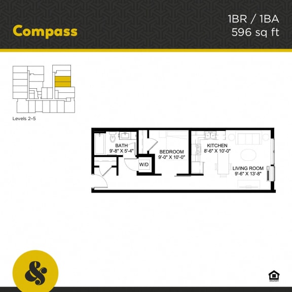 a floor plan of a 95 sq ft house