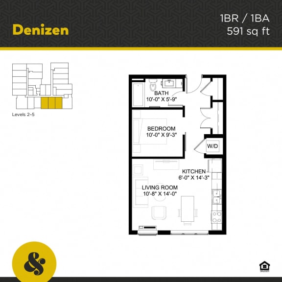 Floor Plan  a floor plan of a home with a bedroom and a living room
