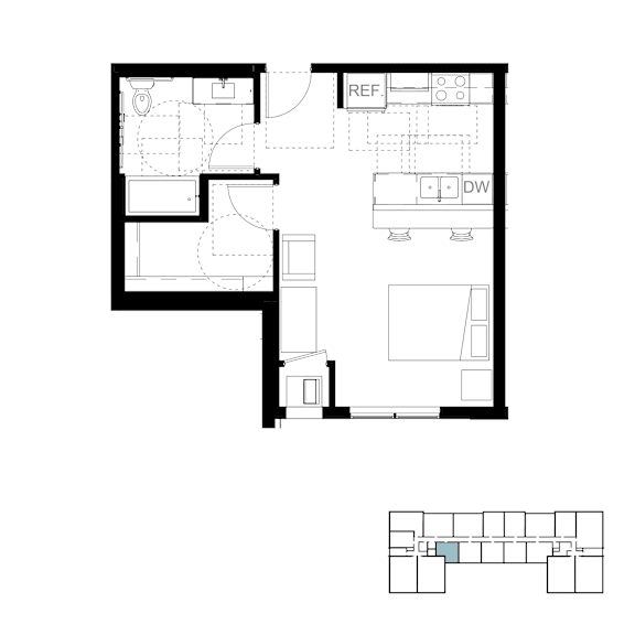 the third level floor plan of the 2100 sq ft the midtown residences