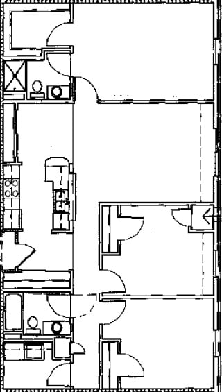 a drawing of a floor plan of a house