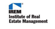 The image is a logo of the Institute of Real Estate Management.