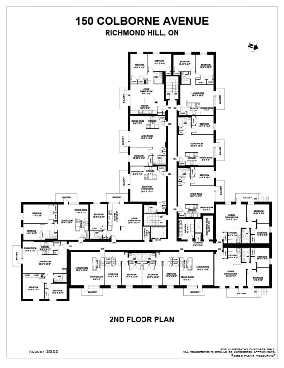 a large building with lots of windows and a floor plan